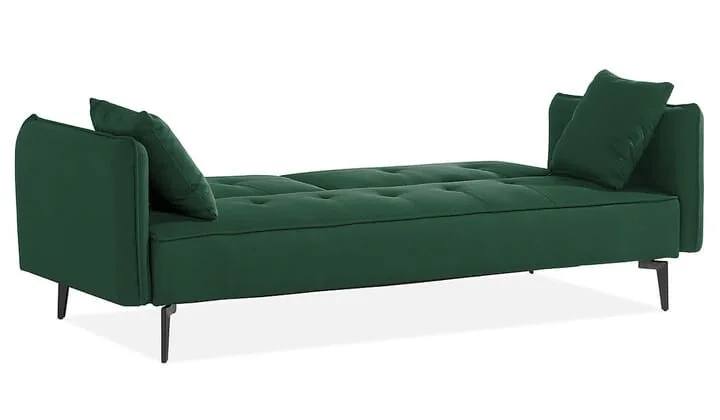 BedBlend Lounge Multi Utility Three Seater Sofa Bed In Green